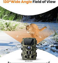Load image into Gallery viewer, Premium 4K Game Camera - 130° Wide-Angle, No Glow Infrared for Clear Night Shots