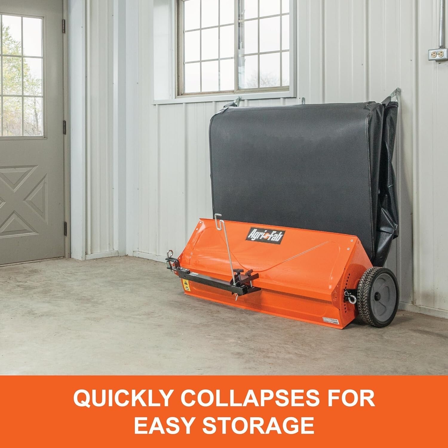 Foldable 44" Lawn Sweeper - Rust-Resistant, Easy Assembly for Ultimate Lawn Care