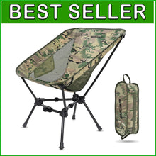 Load image into Gallery viewer, 330 lbs Capacity Lightweight Folding Chair for Camping, Fishing &amp; Outdoor Events
