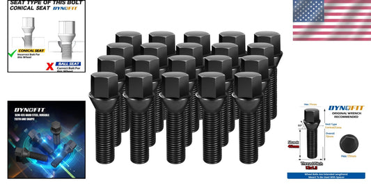 Premium M12x1.5 Wheel Bolts Set for BMW - 45mm Shank, Anti-Rust Finish
