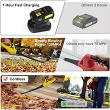 Load image into Gallery viewer, Effortless Handheld Leaf Blower | Turbocharged 21V for Fast Lawn &amp; Patio Cleanup