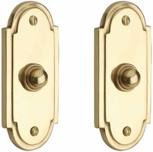 Load image into Gallery viewer, Elegant Lacquered Brass Doorbell Push Button - Vintage Colonial Style, Set of 2