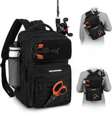 Load image into Gallery viewer, Durable Lightweight Fishing Backpack with MOLLE System - Perfect for Anglers
