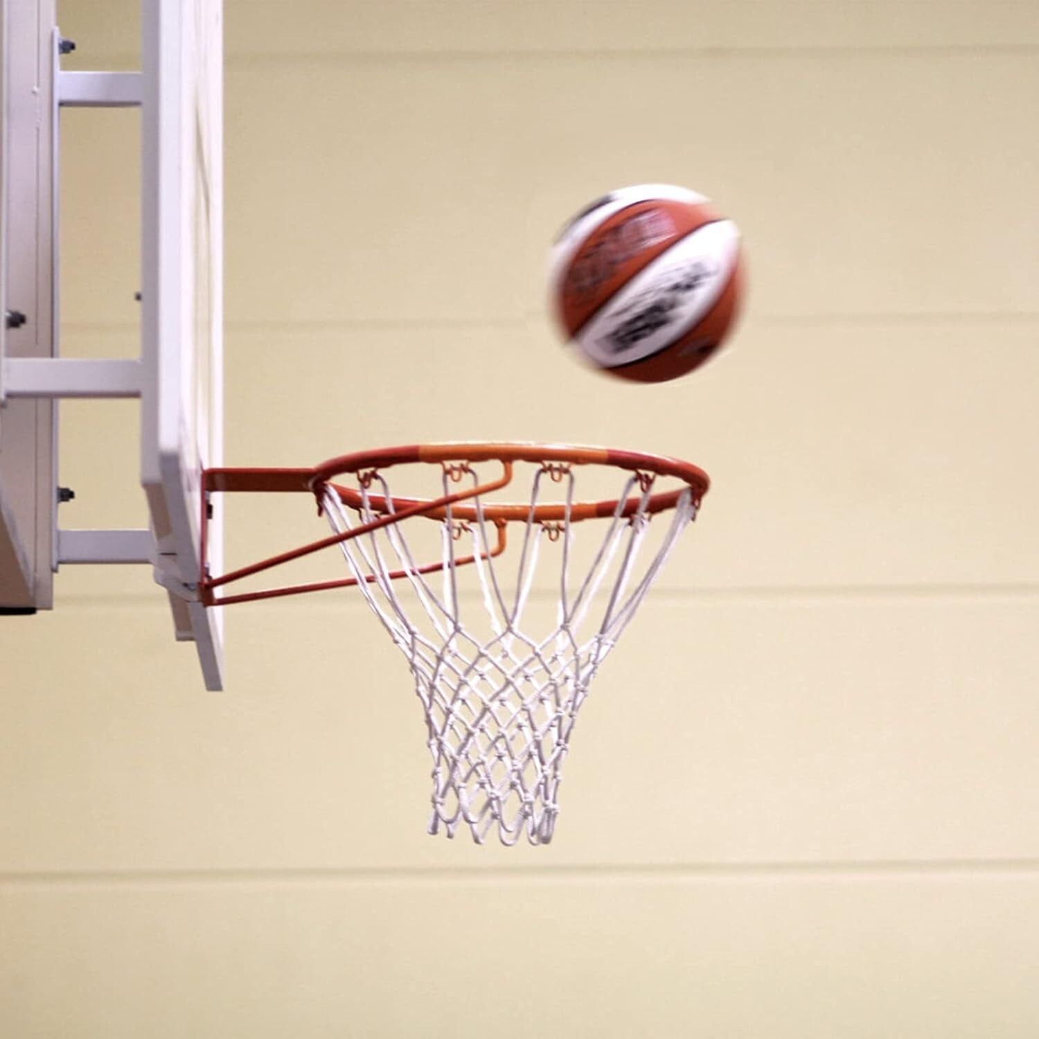 Durable Polyester Basketball Net Replacement - 6 Pcs for 21" Indoor/Outdoor Use