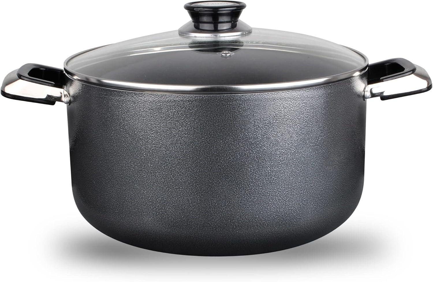 Elegant 10-Quart Non-Stick Cookware with Tempered Glass Lid - Perfect for Stews