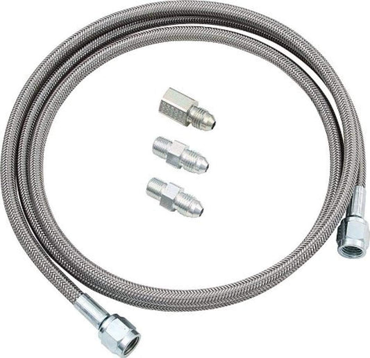 Durable 72" PTFE Braided Stainless 4 AN Gauge Line for Accurate Readings