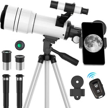Load image into Gallery viewer, High-Power 70mm Telescope with Tripod - Perfect for Stargazing and Photography