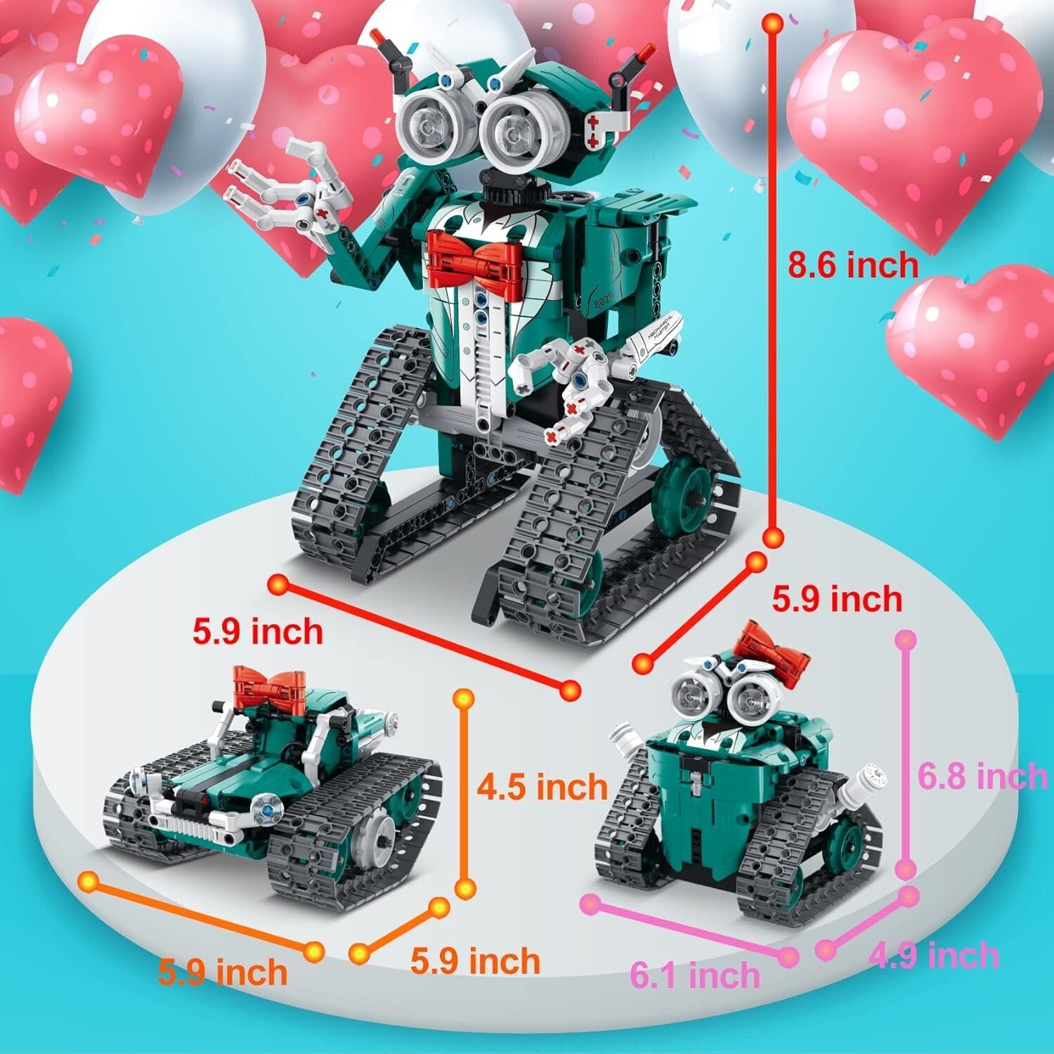 Educational 3-in-1 RC Robot Building Set for Kids - Perfect Gift for Ages 8-14