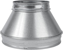 Load image into Gallery viewer, 10" to 6" Galvanized Steel Duct Adapter - Perfect for HVAC &amp; Volume Control