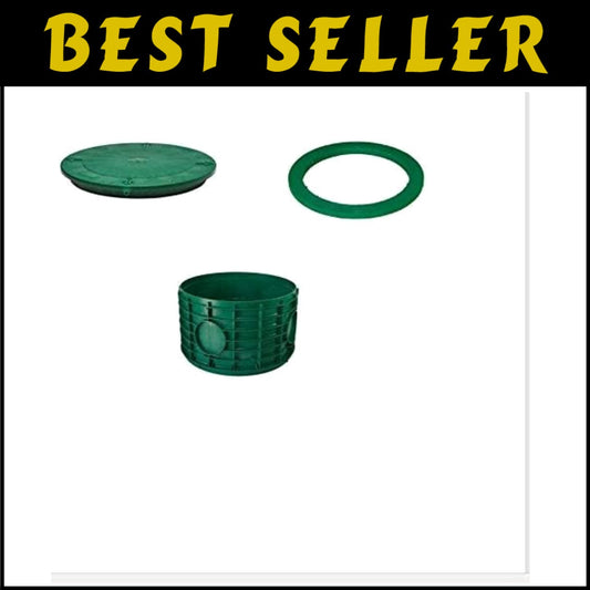 Durable 24x6 Riser Bundle for Septic Tanks - Includes Flat Lid & Safety Screws