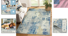 Load image into Gallery viewer, Stylish 4x6 Washable Abstract Rug - Soft Faux Wool for Living Room &amp; Bedroom