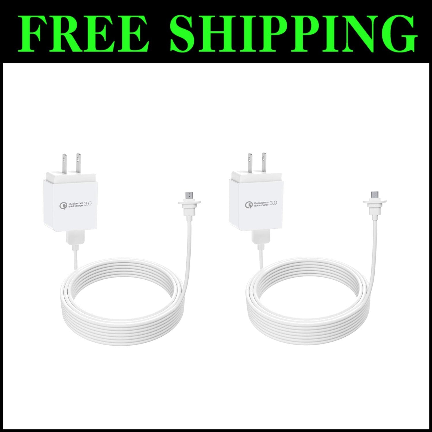 EufyCam 2C/Pro Charging Cable - Outdoor Extra Long 30ft Power Cord with Adapter