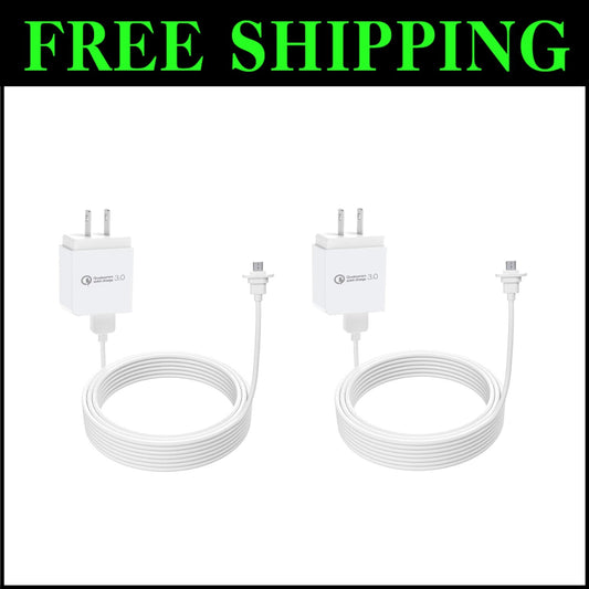 EufyCam 2C/Pro Charging Cable - Outdoor Extra Long 30ft Power Cord with Adapter