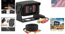 Load image into Gallery viewer, Night Vision RCA Backup Camera with Heavy-Duty Build &amp; Adjustable Guidelines
