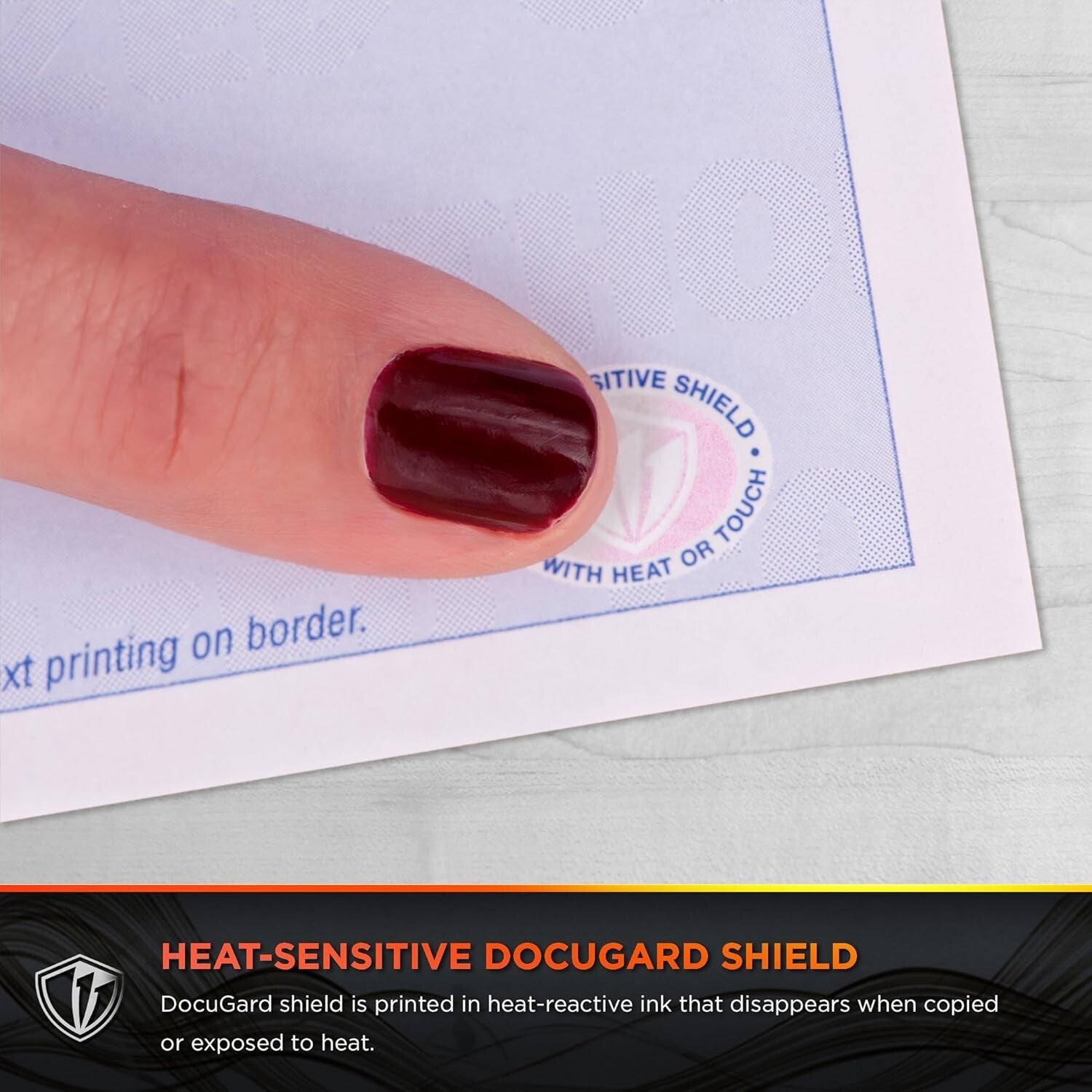 Environmentally Friendly Blue Security Paper - 500 Sheets, Perfect for Legal Use