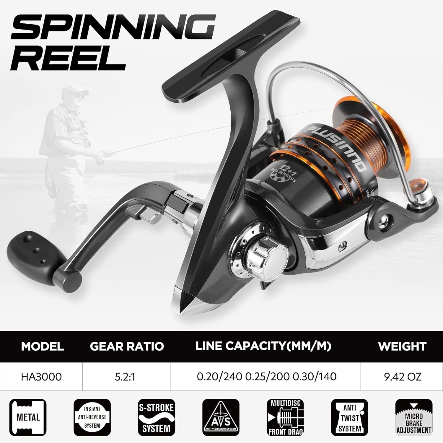 1.8m Fishing Rod & Reel Combo - Lightweight Telescopic Carbon Kit for Fishing
