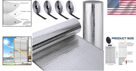 Customizable Blackout Reflective Window Shade for RV - Easy Installation