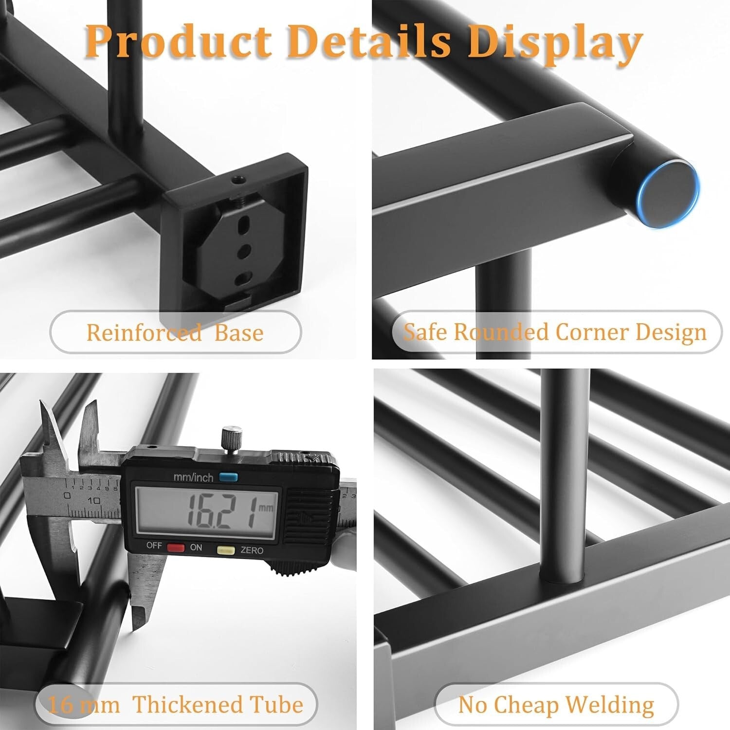 Elegant 24-Inch Wall-Mount Towel Holder in Matte Black - Heavy Duty Design