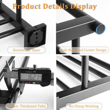 Load image into Gallery viewer, Elegant 24-Inch Wall-Mount Towel Holder in Matte Black - Heavy Duty Design