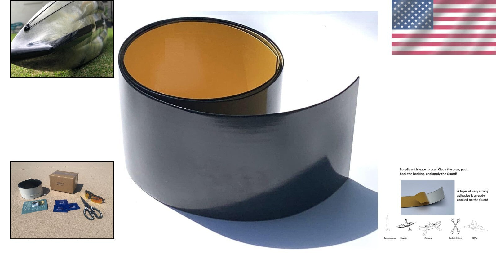 Protective Kayak Keel Guard - 4-Inch Width for Ultimate Durability & Performance