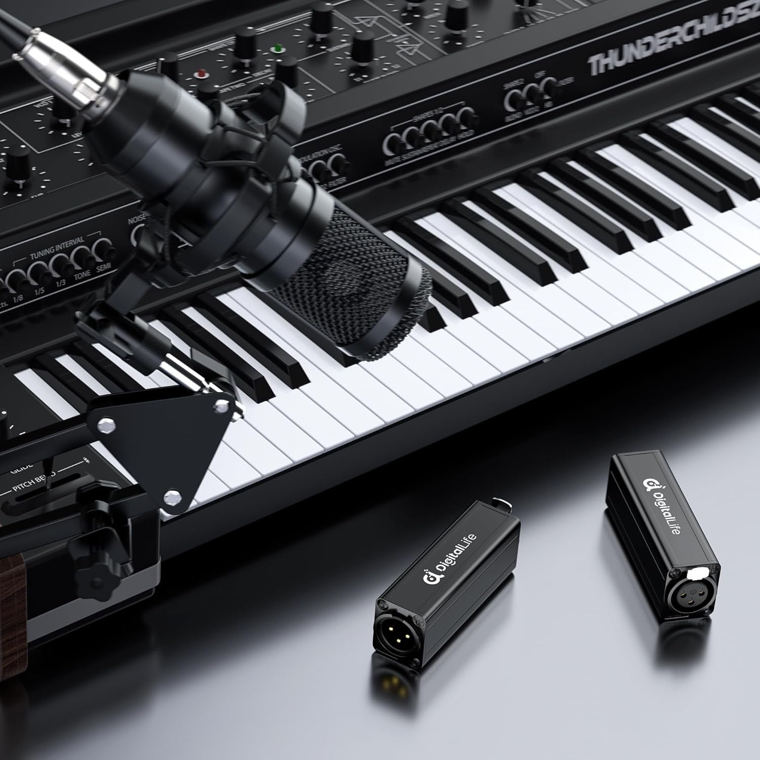 XLR Ground Loop Isolator for Clear Audio - Female-to-Male Connection, No Power