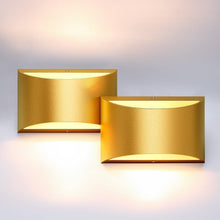 Load image into Gallery viewer, Upgrade Your Space: Stylish Gold Wall Sconce Pair with G9 LED Bulbs Included