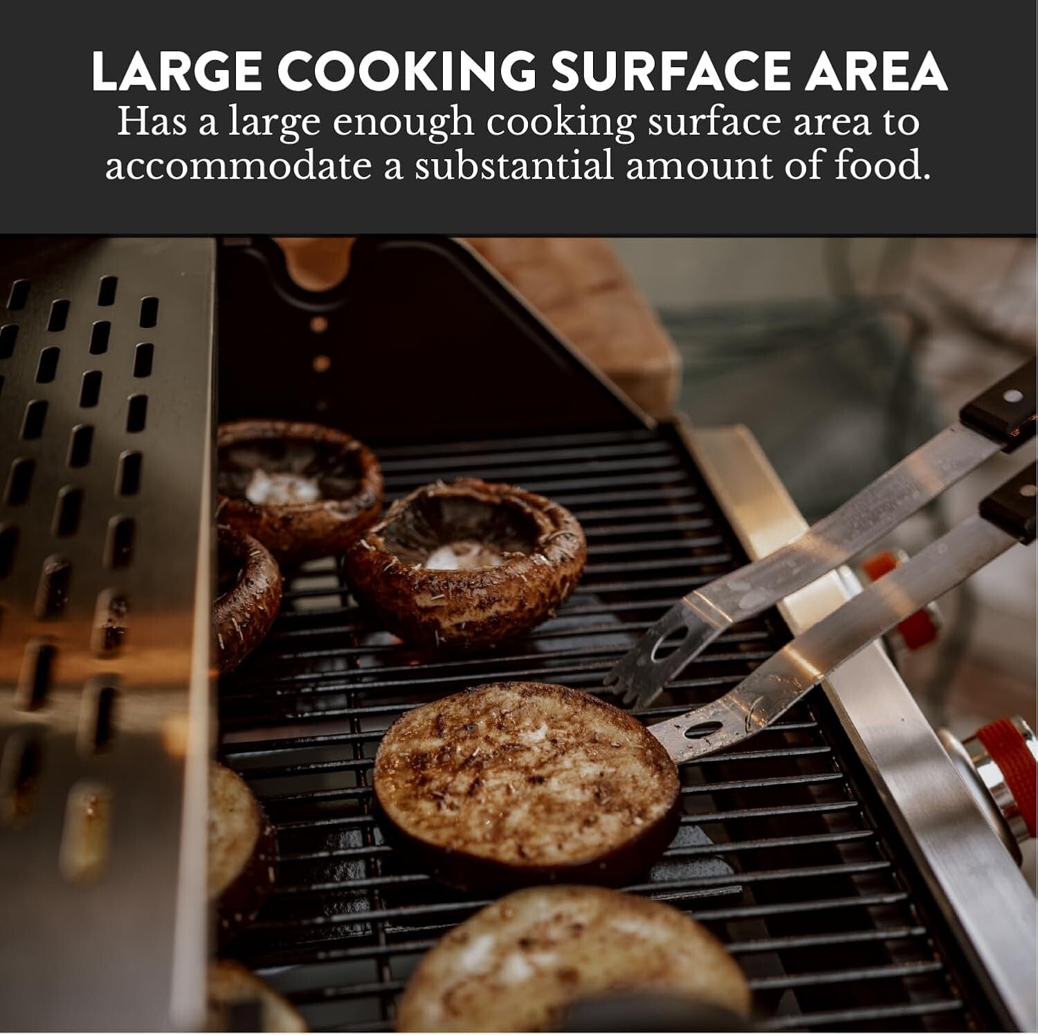 Black Stainless Steel BBQ Grill – 3 Burners with Built-In Wheels for Easy Use