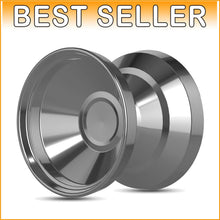 Load image into Gallery viewer, Professional Titanium Yoyo with Exquisite Case &amp; 10 Extra Strings - Silver
