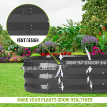 Load image into Gallery viewer, Ventilated Galvanized Garden Bed Kit - Stylish Grey Planter for Healthy Growth