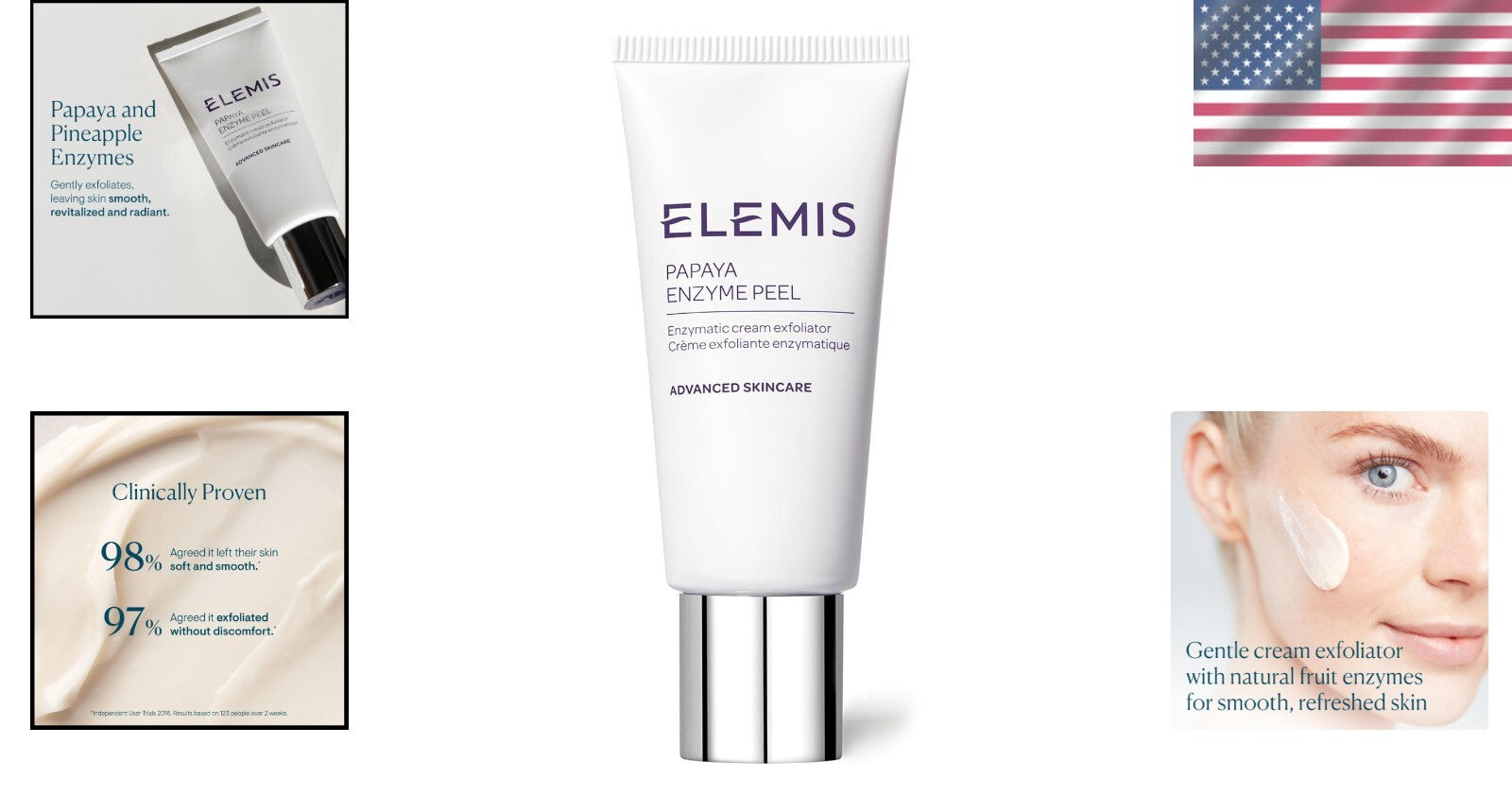 Exfoliating Papaya Enzyme Peel, 1.6 Fl Oz - Purifies and Smooths Skin