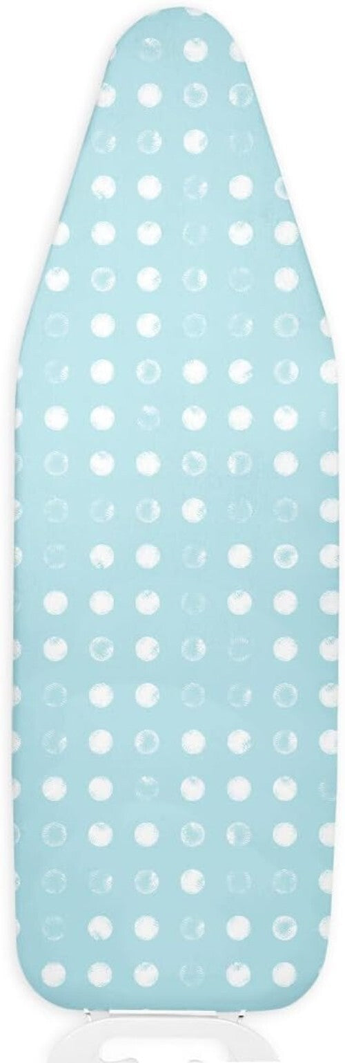 Aqua Blue & Cream Wool Ironing Board Cover - Non-Slip & Adjustable Design