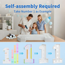 Load image into Gallery viewer, Interactive Light-Up Number 10 Kit - Perfect for Milestone Birthday Parties