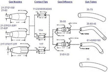 Load image into Gallery viewer, 100A Air Cooled MIG Gun Torch with Spade Terminals - Lincoln K530-5 Compatible