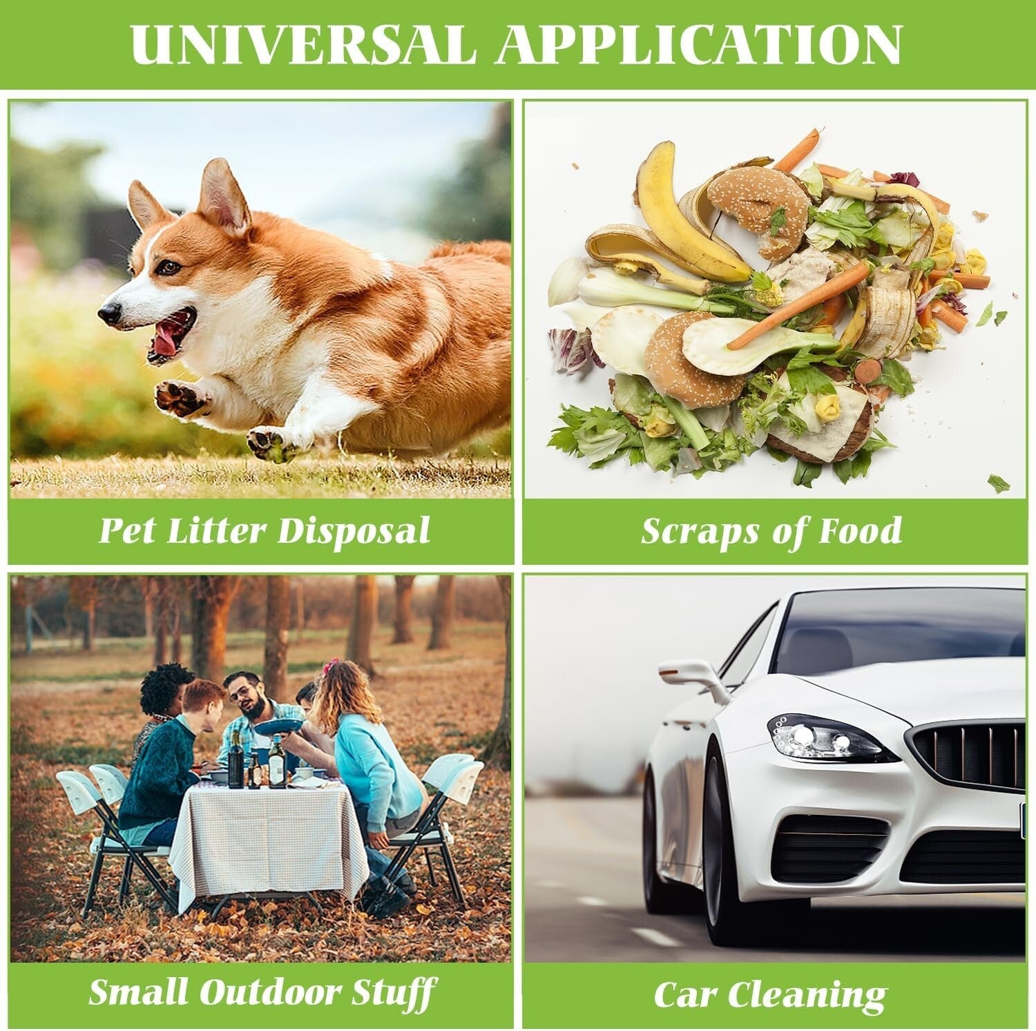 1200 Count Medium Trash Bags, 8 Gallon Clear Bin Liners for Everyday Cleanup