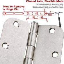 Load image into Gallery viewer, Versatile 3.5" Brushed Nickel Hinges Set - 42 Pack with 252 Screws Included