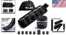 Load image into Gallery viewer, Eco-Friendly Adjustable Ankle Weights with Reflective Safety Trim &amp; Carry Bag
