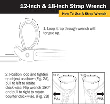 Load image into Gallery viewer, Versatile 18-Inch Strap Wrench for Plastic &amp; Metal Fittings - Lightweight Design