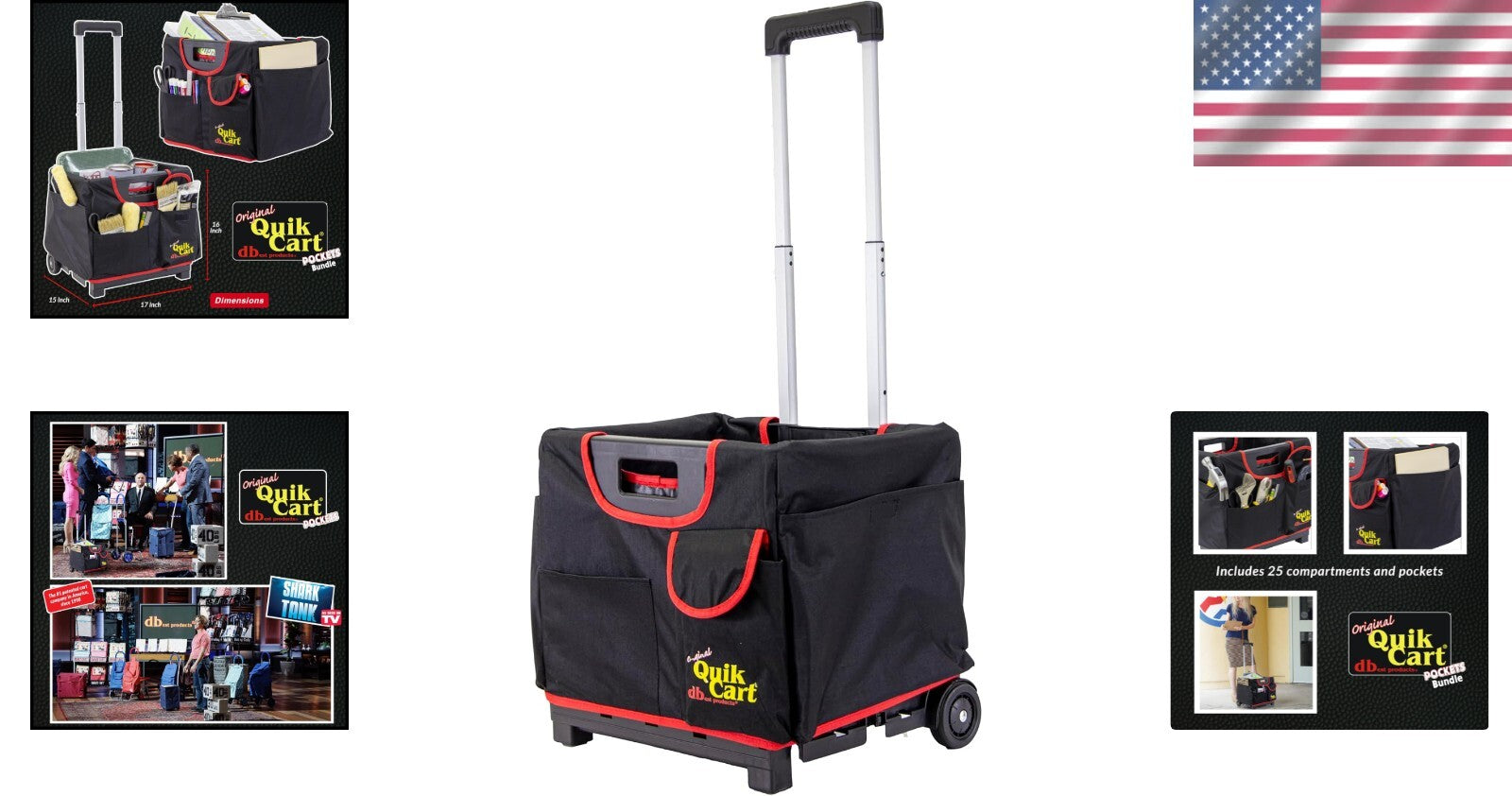 Multi-Purpose Quik Cart Pockets Sport - Perfect for Gardening and Housekeeping