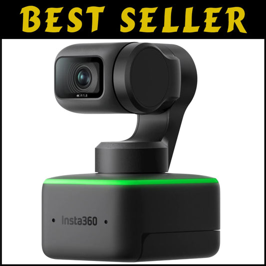 Compact 4K Webcam with Gesture Control & AI Tracking for Seamless Streaming