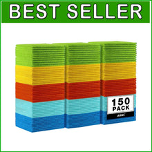 Load image into Gallery viewer, Durable Microfiber Cleaning Rags - 150PK Absorbent Towels for All Surfaces