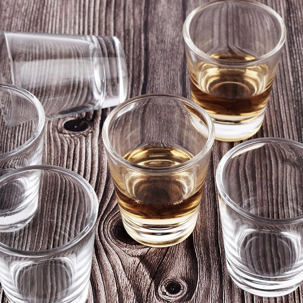 1.5 oz Crystal Shot Glasses - 48 Pack for Stylish Parties & Measuring Cocktails
