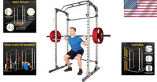 Load image into Gallery viewer, Versatile Power Cage with Multi-Grip Pull-Up Bar and LAT Pulldown Attachment