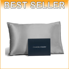 Load image into Gallery viewer, Luxurious 25mm Pure Mulberry Silk Pillowcase, Silver Good Housekeeping Winner