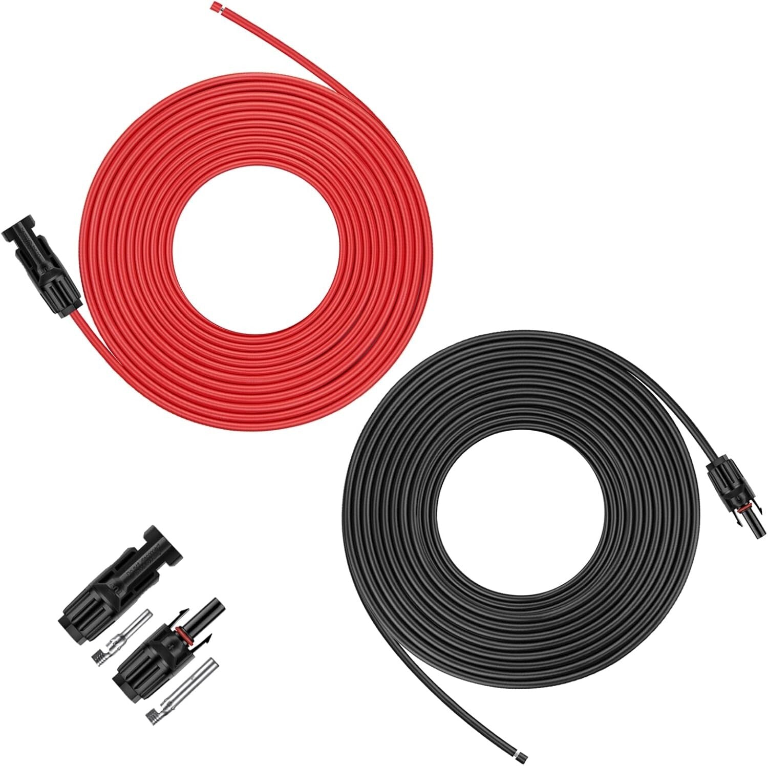 100 Feet 10AWG Solar Panel Extension Cable - Durable & Waterproof Outdoor Use