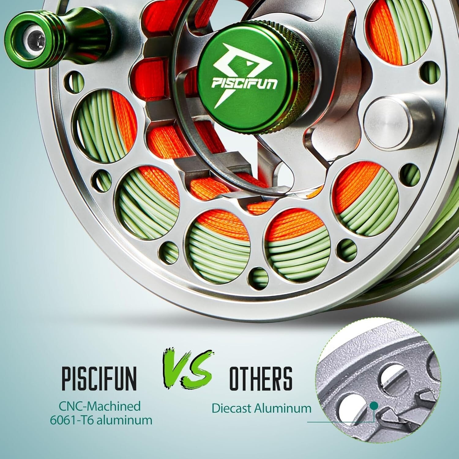 Corrosion-Resistant Fly Fishing Reel - Precision CNC Design, 9/10wt, Black/Gray