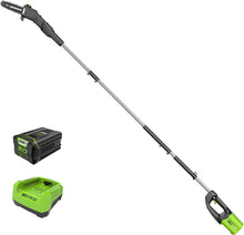 Load image into Gallery viewer, Lightweight 80V 10-Inch Battery-Powered Polesaw with Charger for Easy Cutting