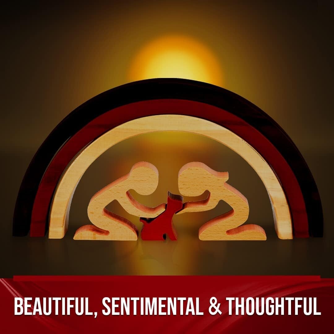 Inspirational Rainbow Bridge Cat Remembrance Statue - Thoughtful Sympathy Gift