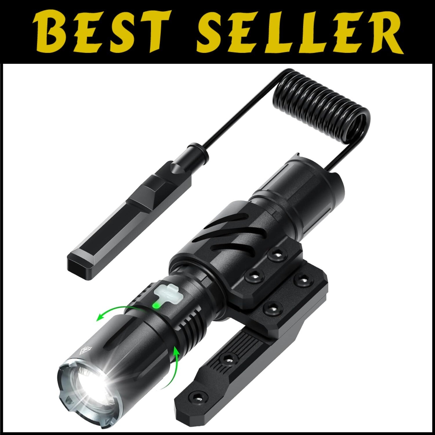 Waterproof USB-C Rechargeable Flashlight - 4 Modes & Lightweight for Outdoors