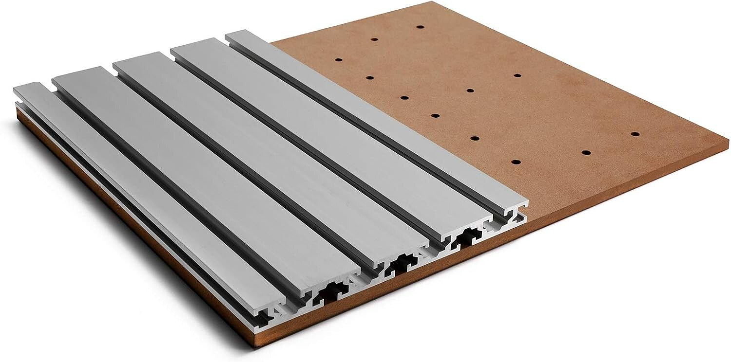 Versatile Aluminum Spoilboard for 3018 CNC - Stable T-Slots for Precision Work