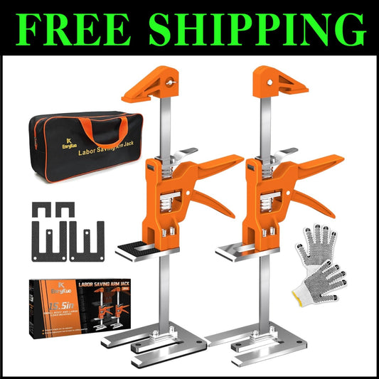 Heavy-Duty Arm Jack 2 Pack, 15.5" Stainless Steel Furniture Lifts, 440LBS Cap...